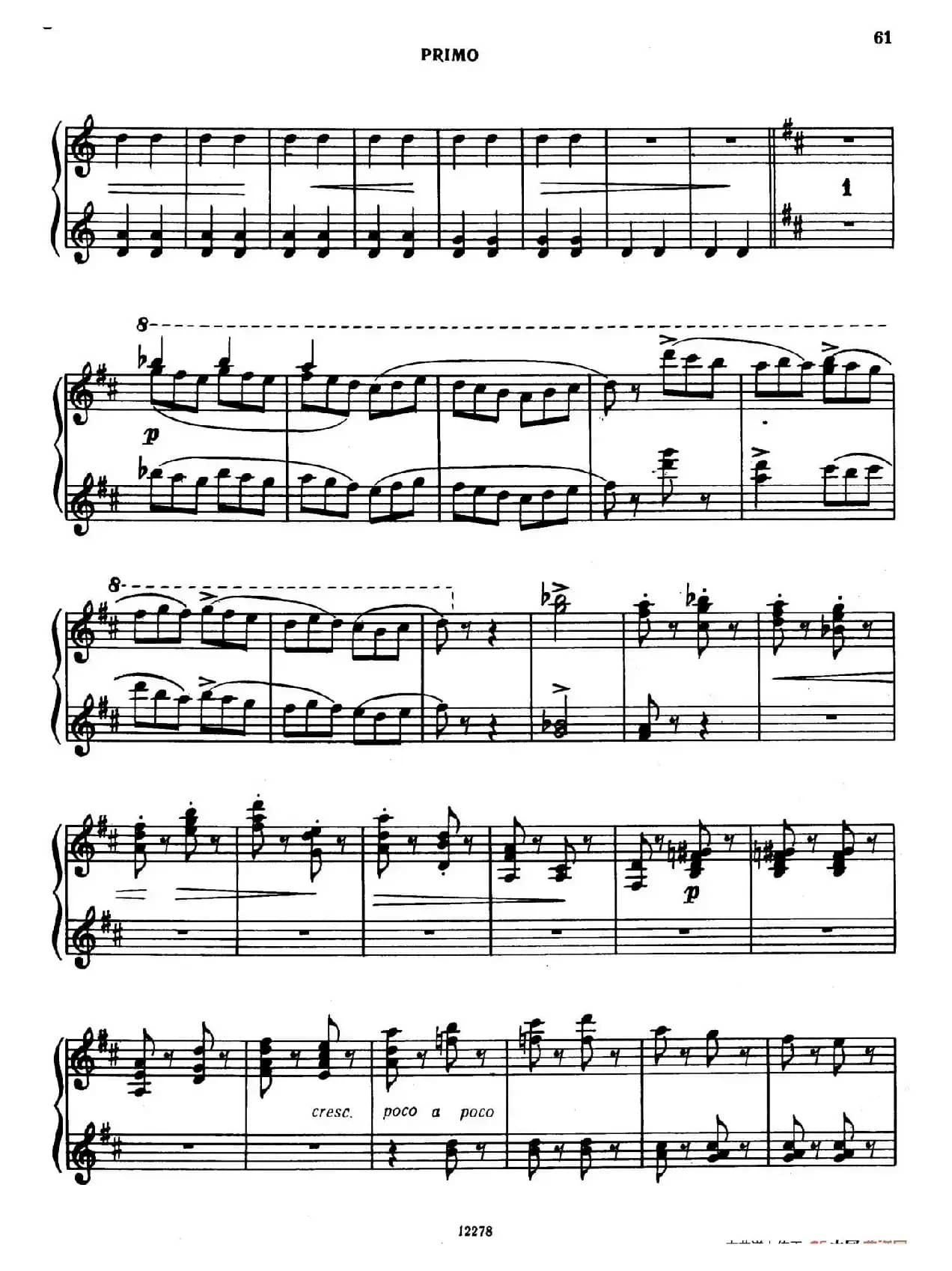 Tarantella in D Major(D大调塔兰泰拉舞曲·四手联弹)