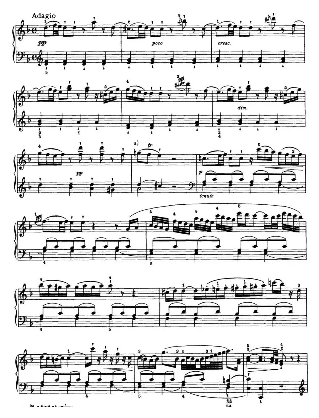 海顿 钢琴奏鸣曲 Hob XVI 24 in D major