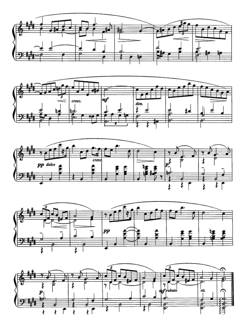 现代钢琴曲：24、玛祖卡（Op.25，No.4）