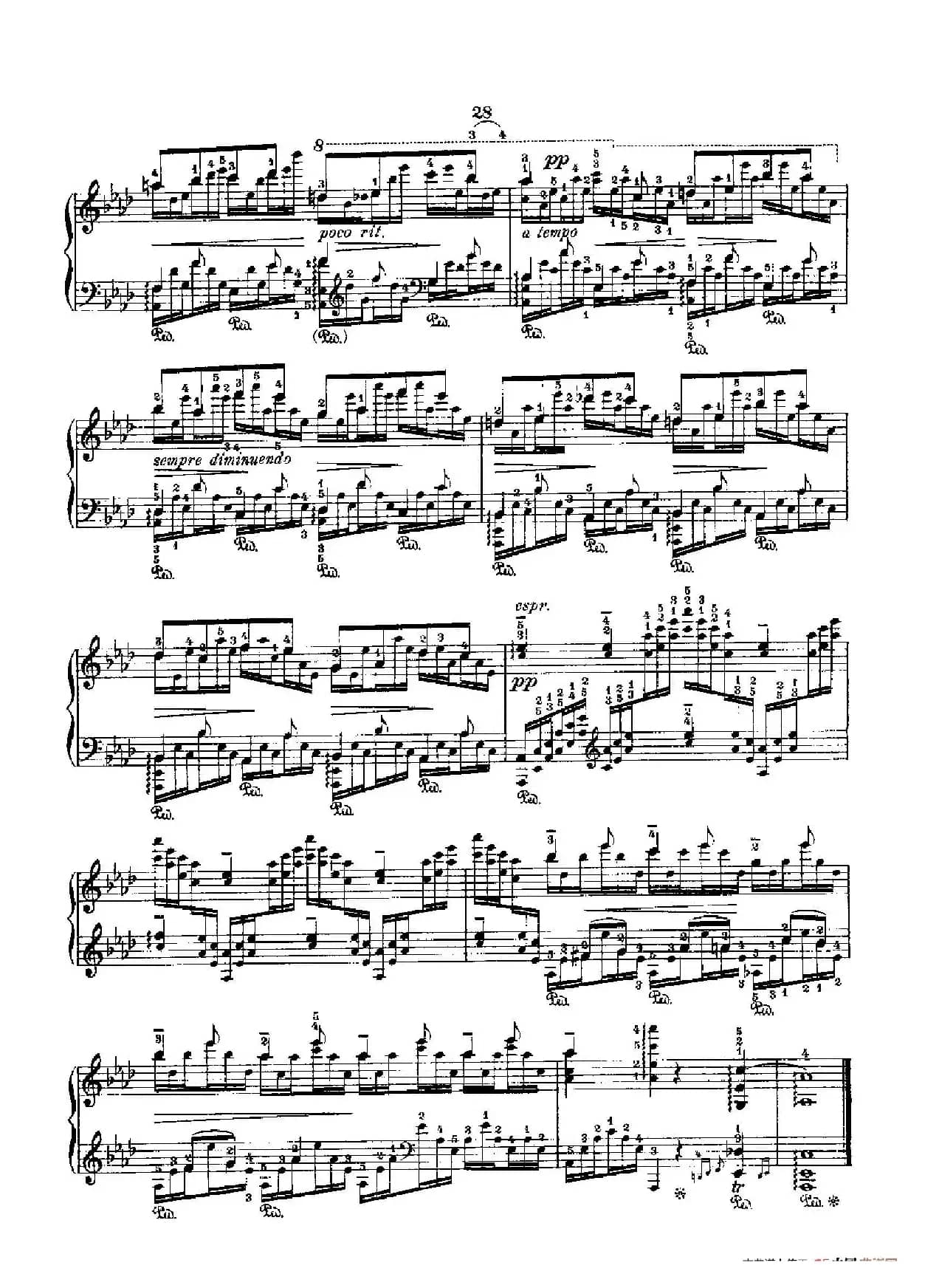 53首以肖邦练习曲为素材而作的练习曲（No.25）