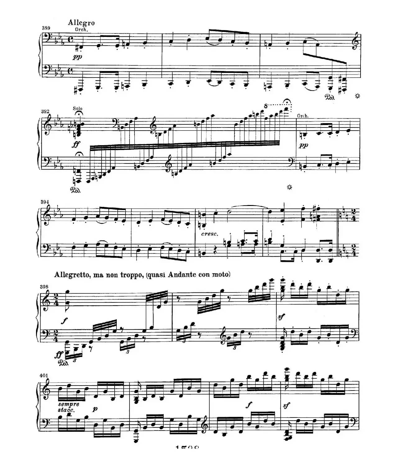 Choral Fantasia in c Minor Op.80（c小调合唱幻想曲·钢琴独奏版）