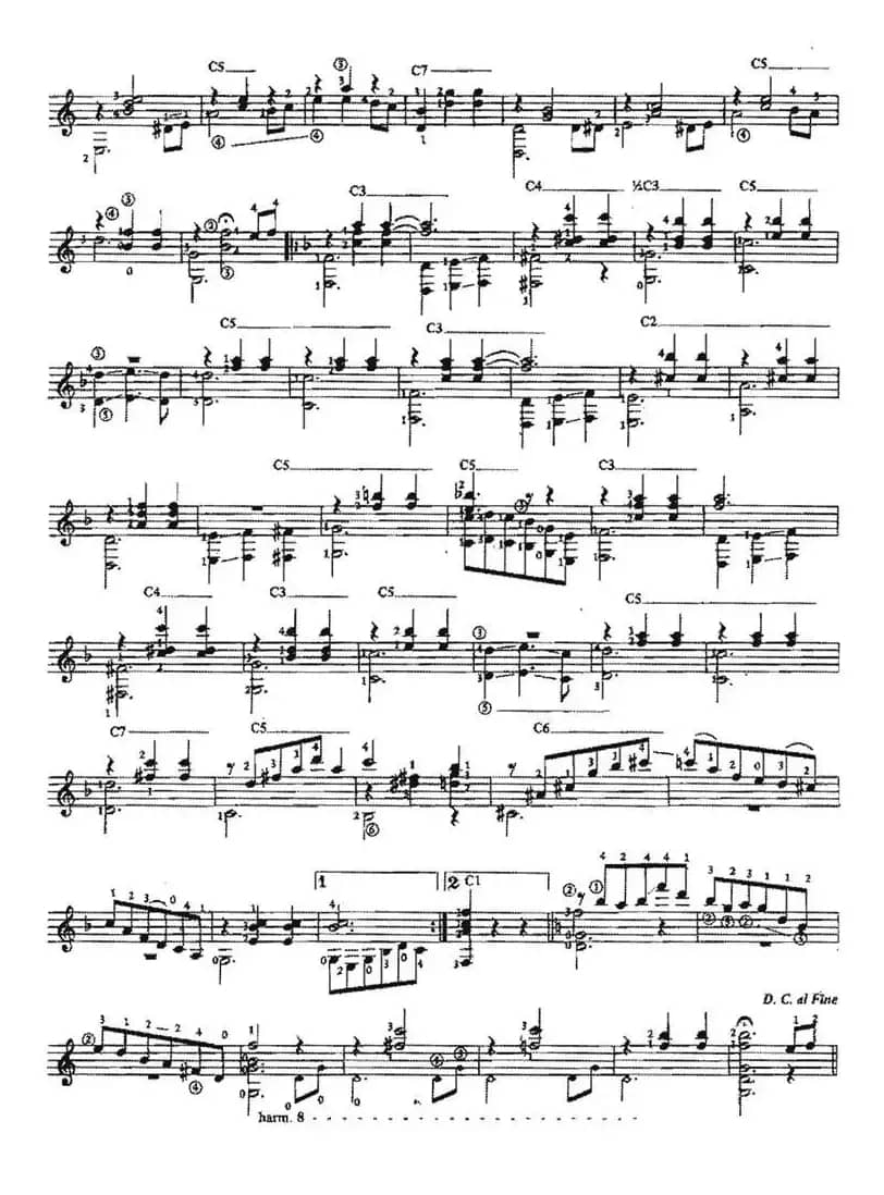 Tua Imagem-vals(古典吉他)