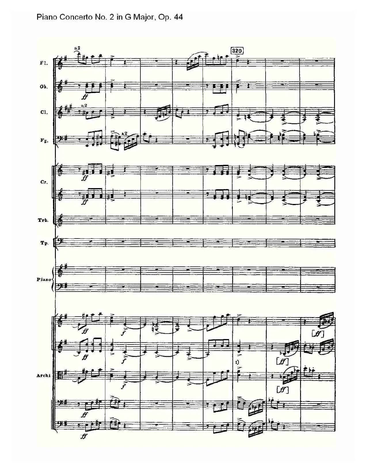 G大调第二钢琴协奏曲, Op.44第三乐章（二）