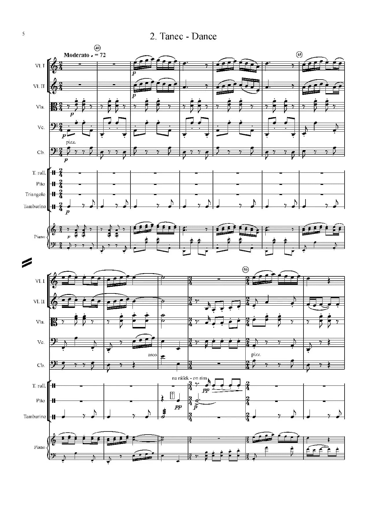 Ivo Blaha Zamecka suita - Full Score（城堡套曲）