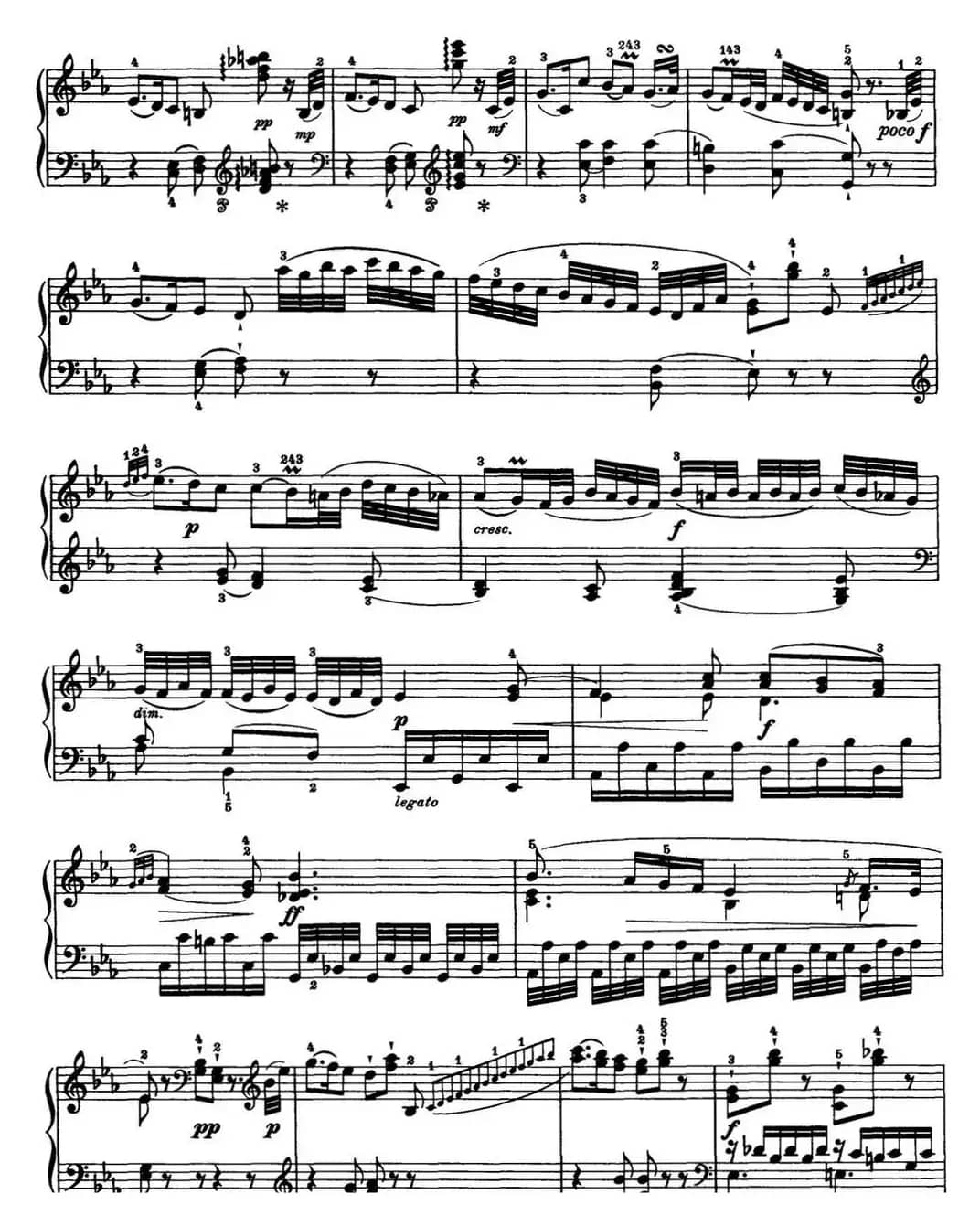 海顿 钢琴奏鸣曲 Hob XVI 38 in E-flat major