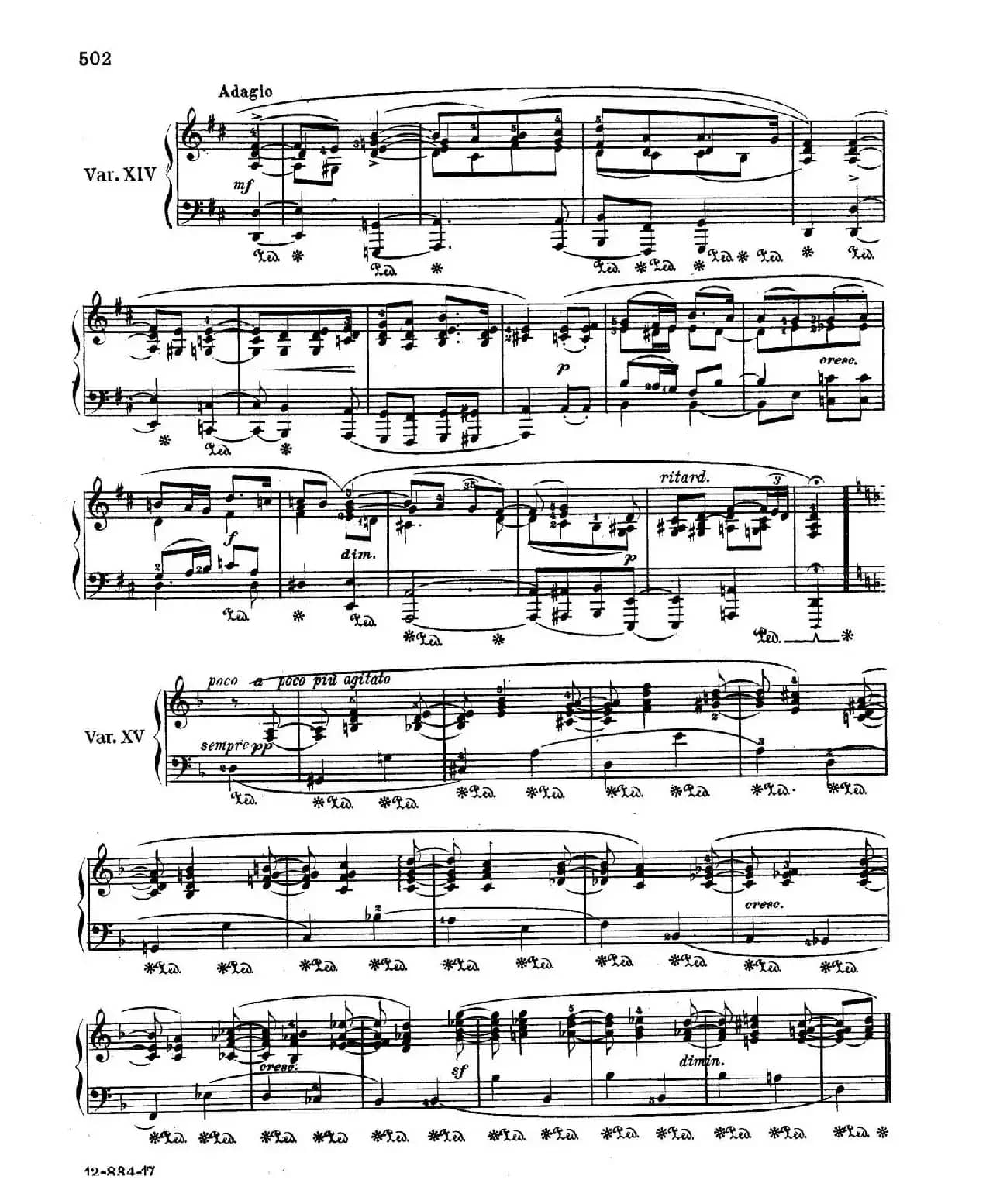 Variations Serieuses Op.54（d小调庄严变奏曲）