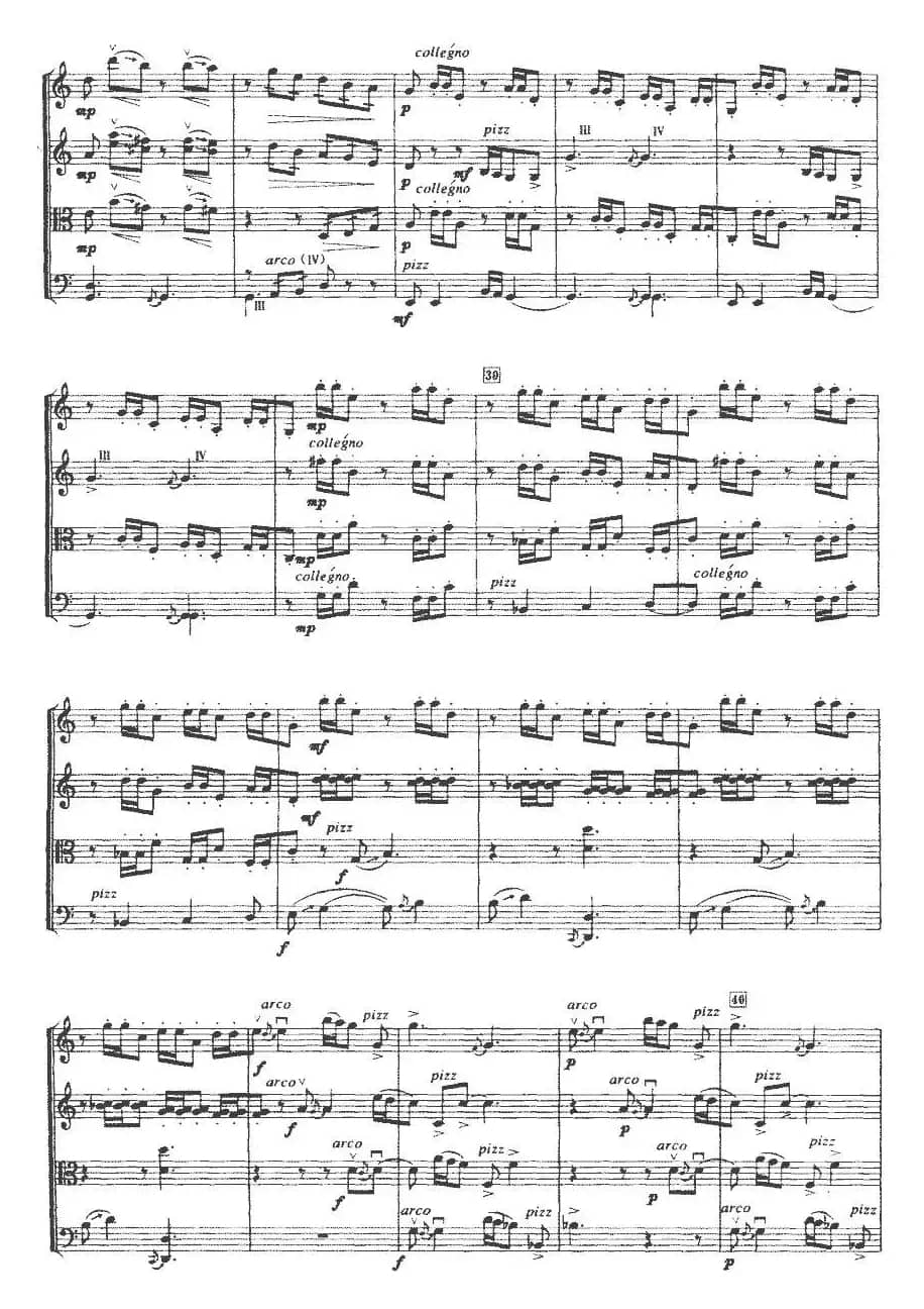 酒狂（弦乐四重奏）