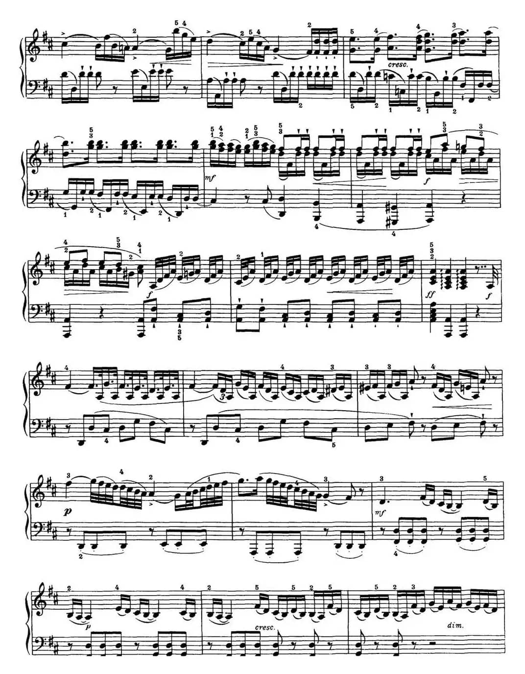 海顿 钢琴奏鸣曲 Hob XVI 19 Divertimento D major