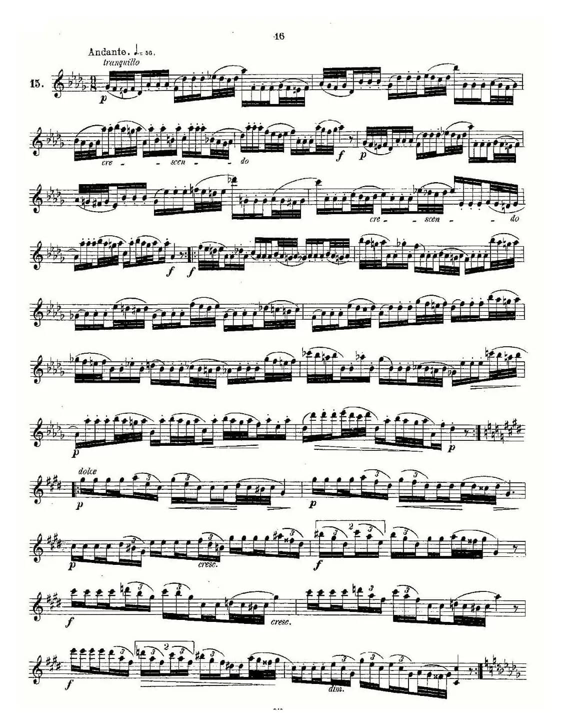 Andersen etude op30 之13—24（练习曲作品30号）