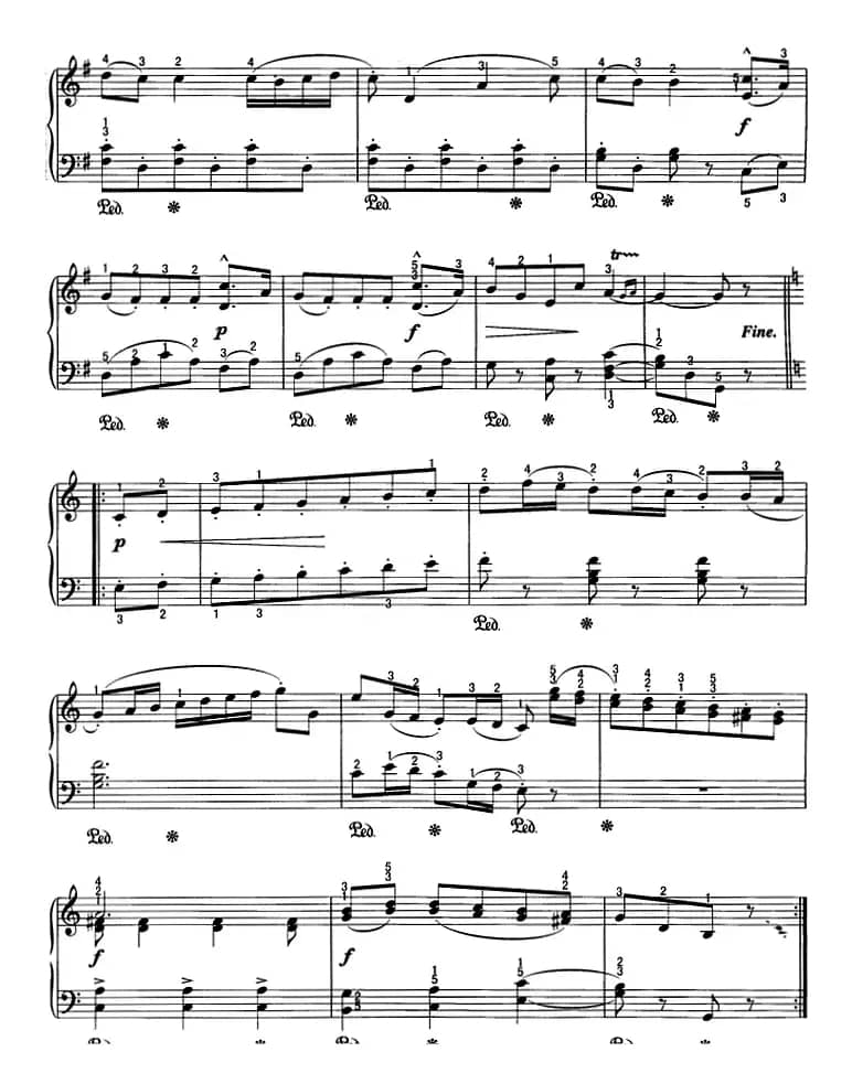 不可不弹的世界钢琴名曲：小步舞曲