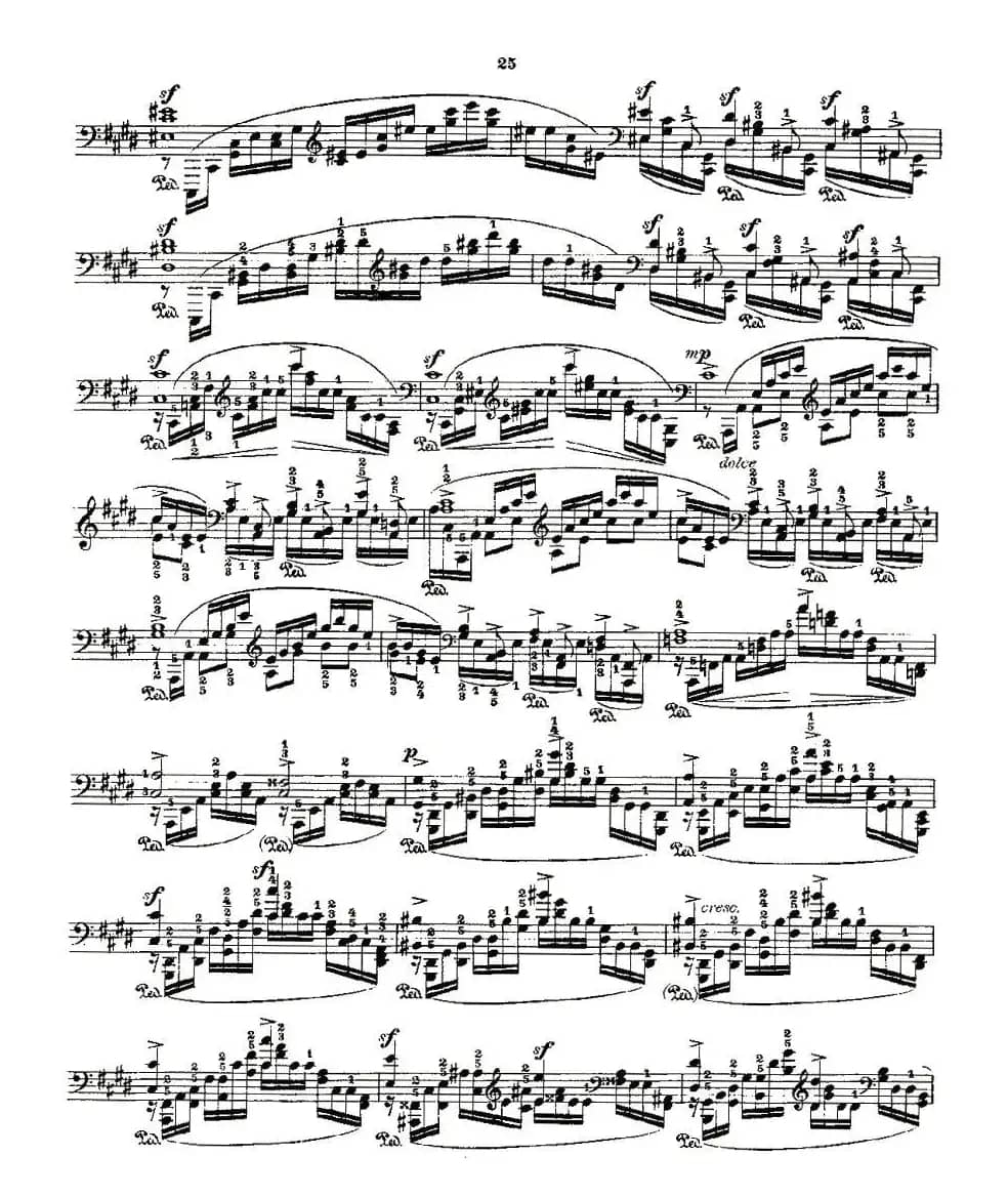 肖邦《练习曲》Fr.Chopin Op.25 No12