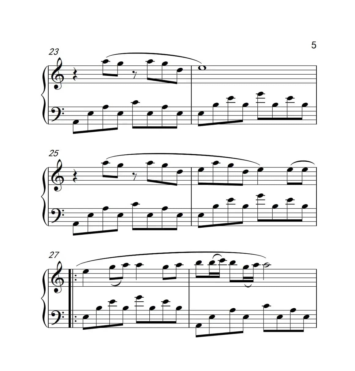 等爱的玫瑰（《弹吧音教》制谱版）