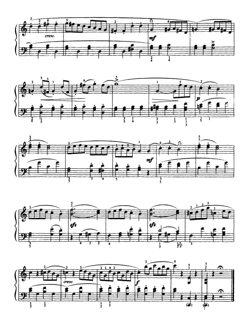 C大调小奏鸣曲（第一乐章 Op.83）