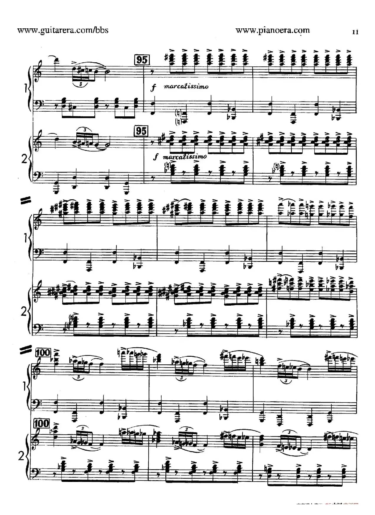 Sabre Dance（马刀舞曲）（双钢琴版）