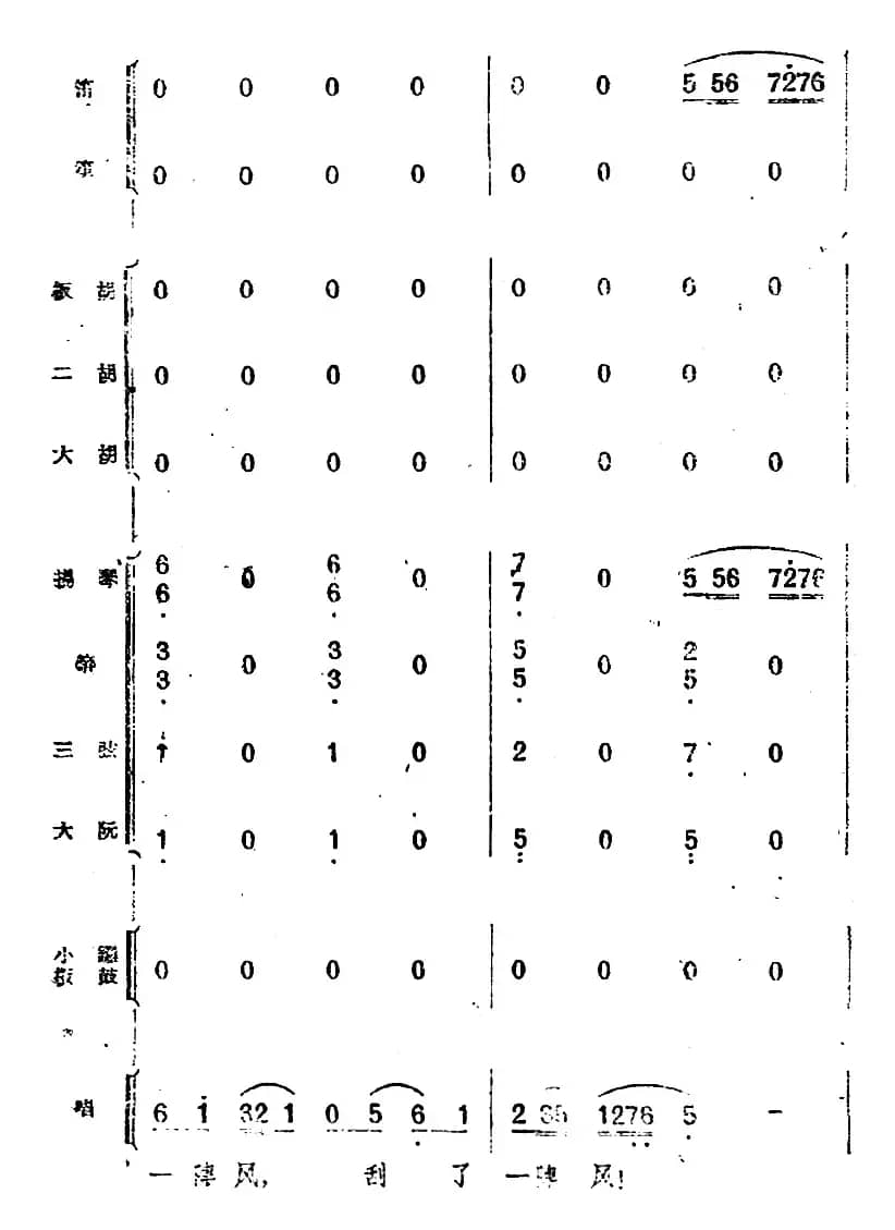 歌剧《小二黑结婚》第一曲 为什么二黑哥还不回还（民乐合奏总谱）