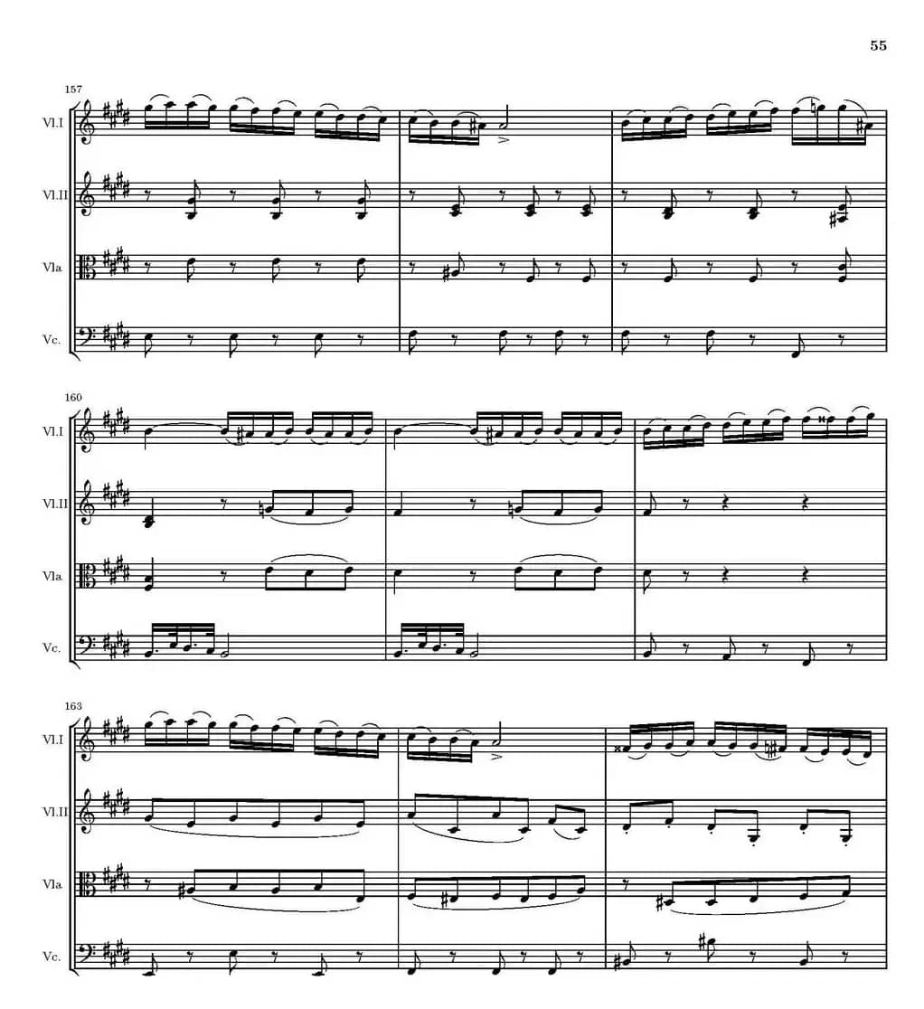 String Quartet nr.18 in E minor（E小调弦乐四重奏、P46-60）