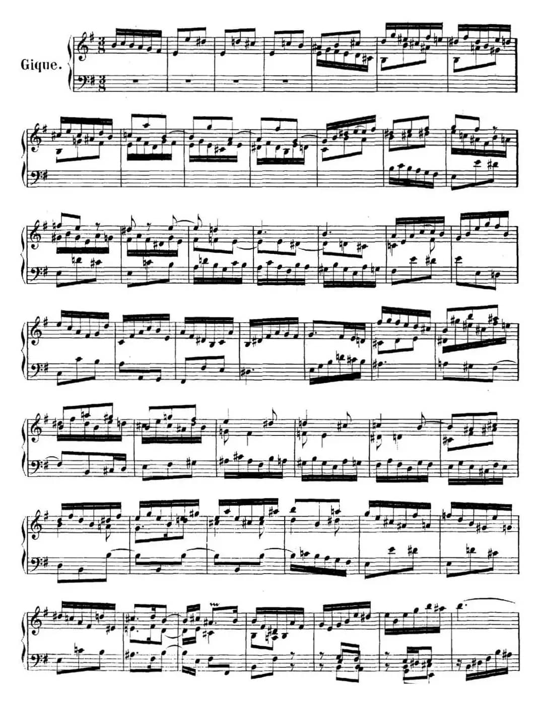 英国组曲No.5 巴赫 e小调  5th Suite BWV 810