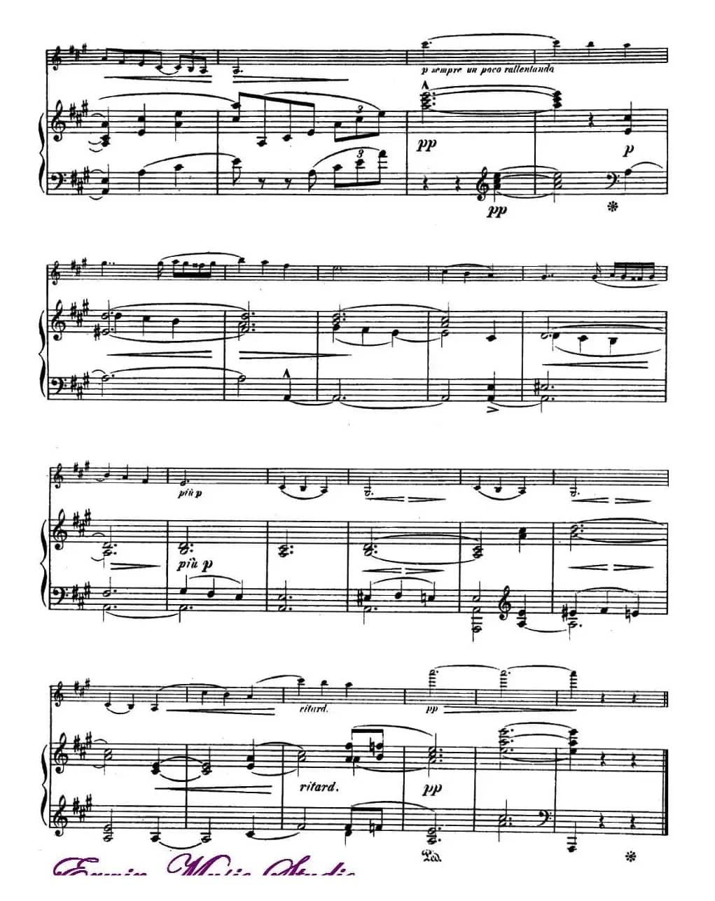 ROMANZE（浪漫曲）（选自《公主梅特涅的专辑》）（小提琴+钢琴伴奏）