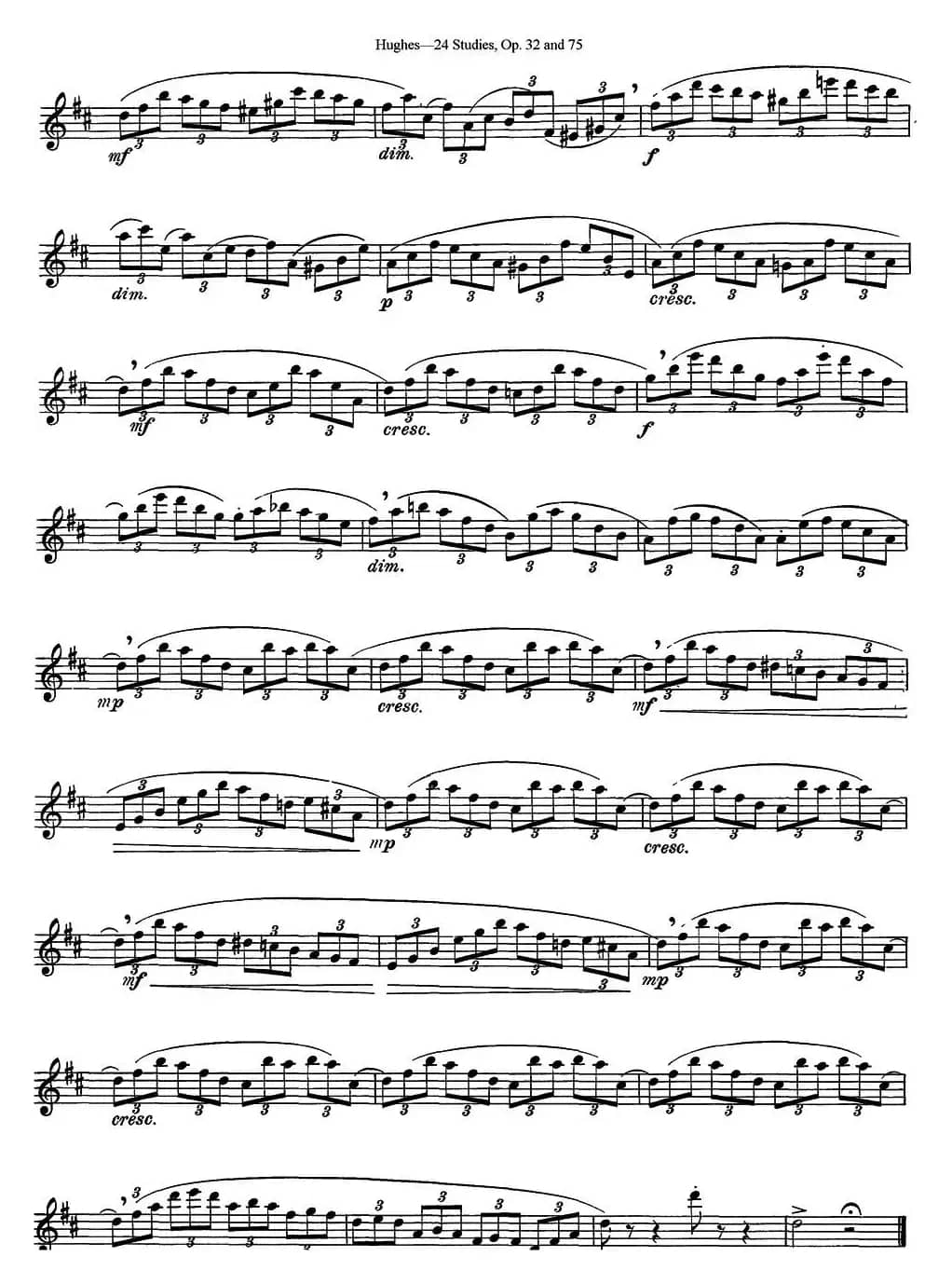 胡埃斯24首练习曲Op.32（NO.1）