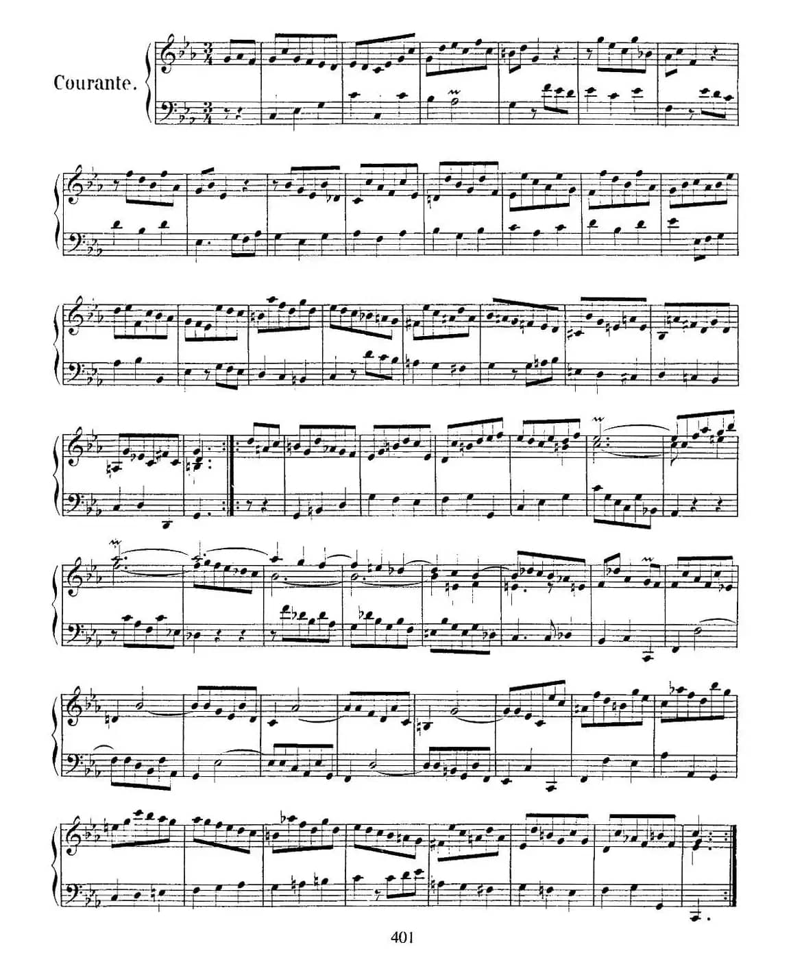 法国组曲之二：c小调