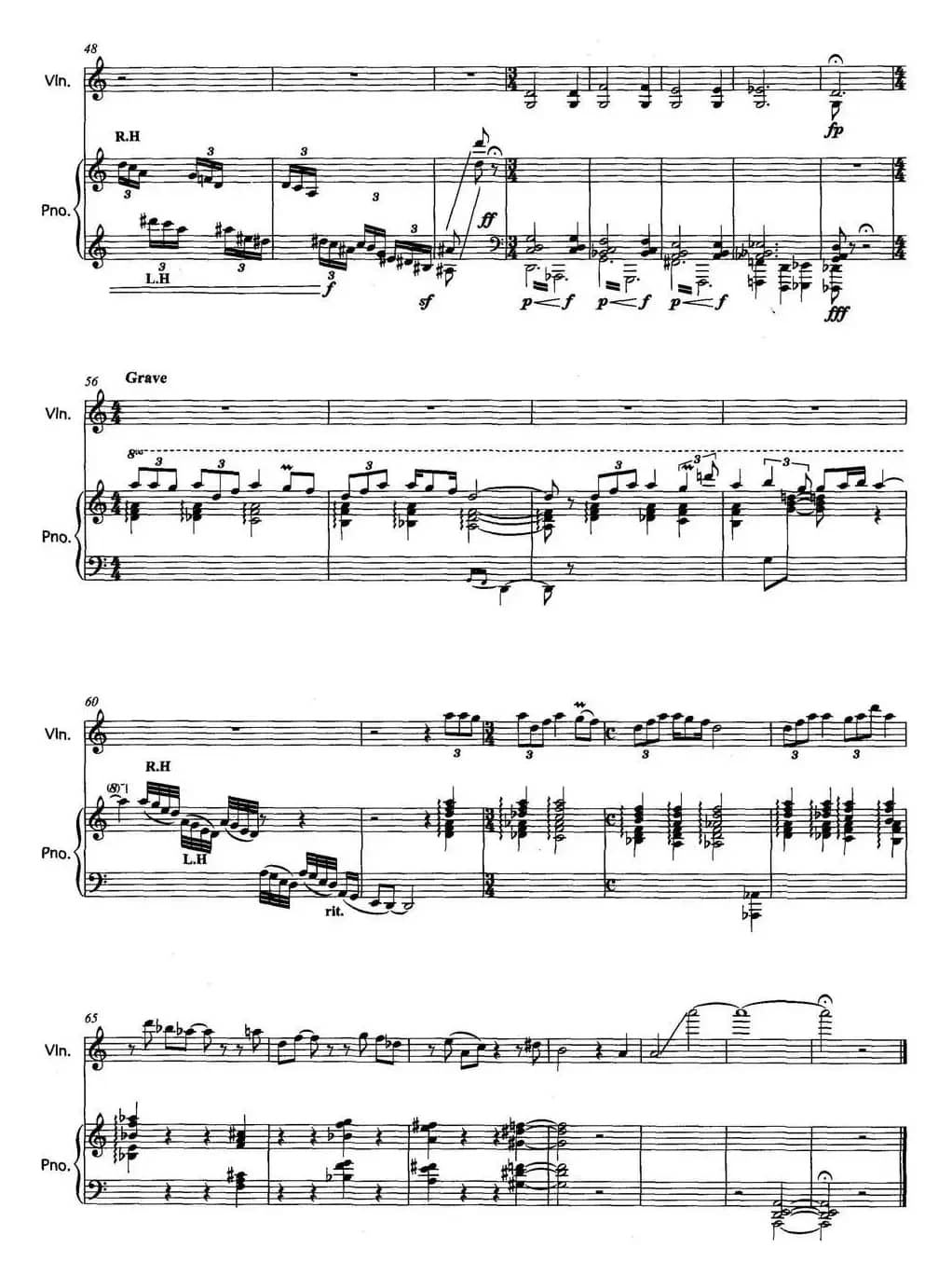 雨霖铃（为钢琴和小提琴而作）