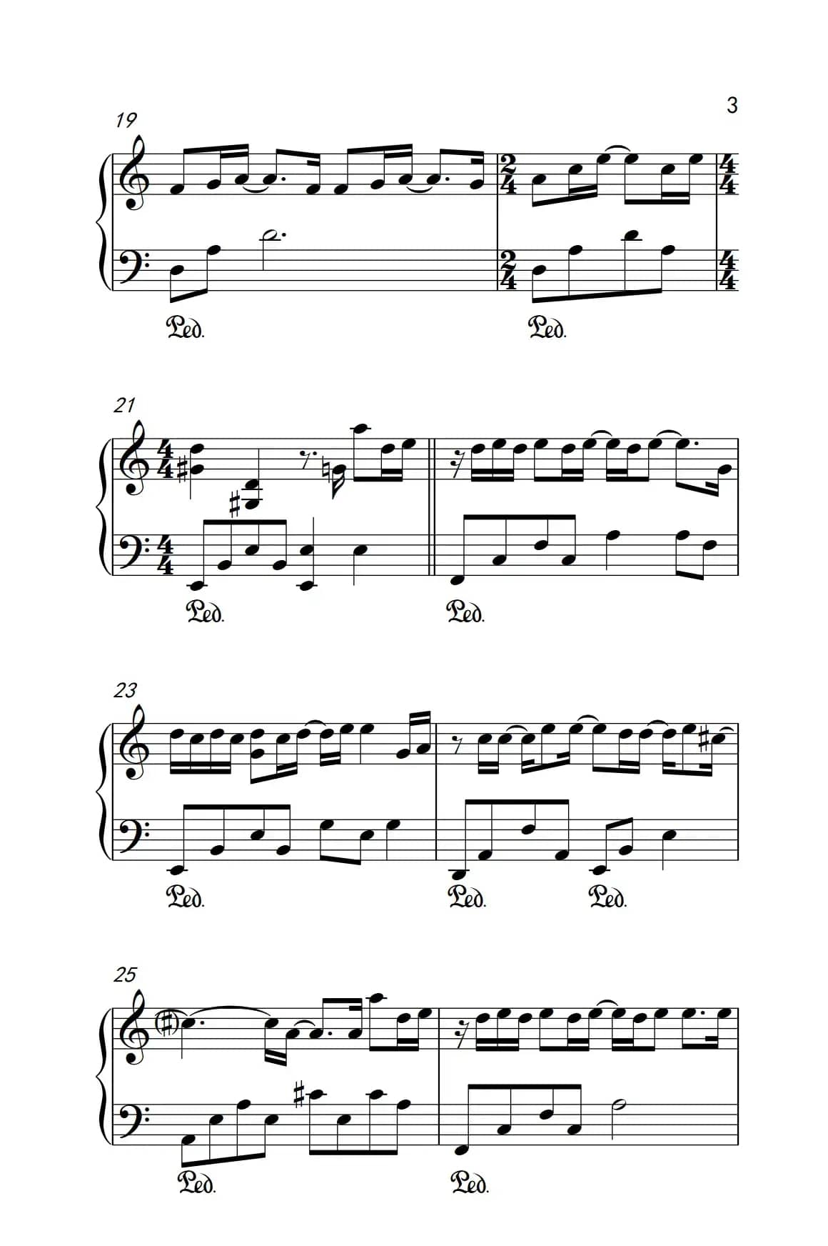 一半（《弹吧音教》制谱版）