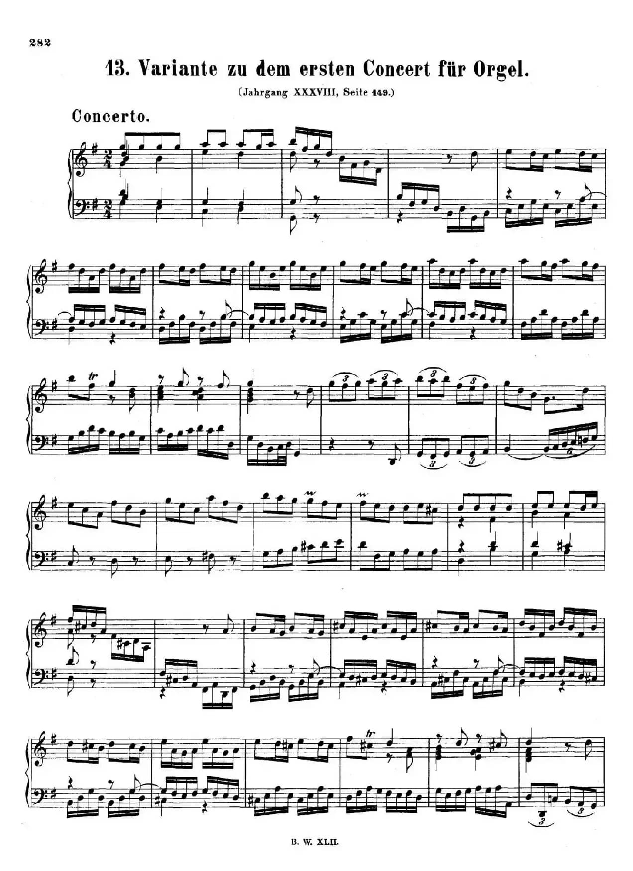 Concerto for Organ in G Major BWV 592（G大调管风琴协奏曲·钢琴独奏版）