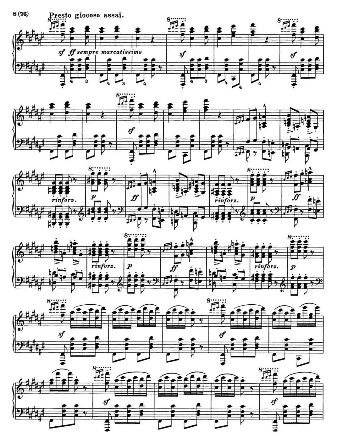 李斯特 匈牙利狂想曲 Hungarian Rhapsodies S.244 No.8