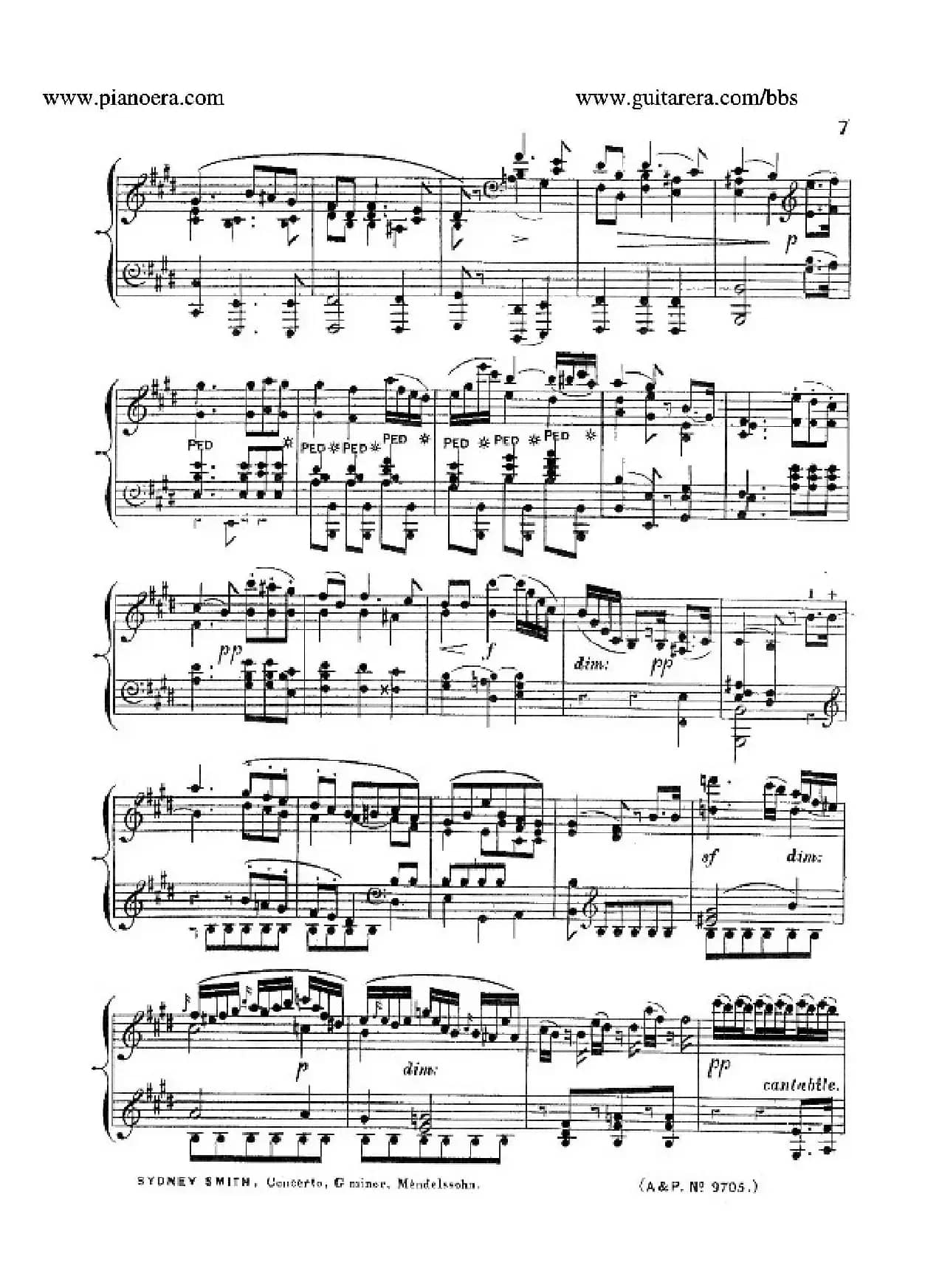 Piano Concerto No.1 in g Minor Op.25（g小调第一钢琴协奏曲·钢琴独奏）