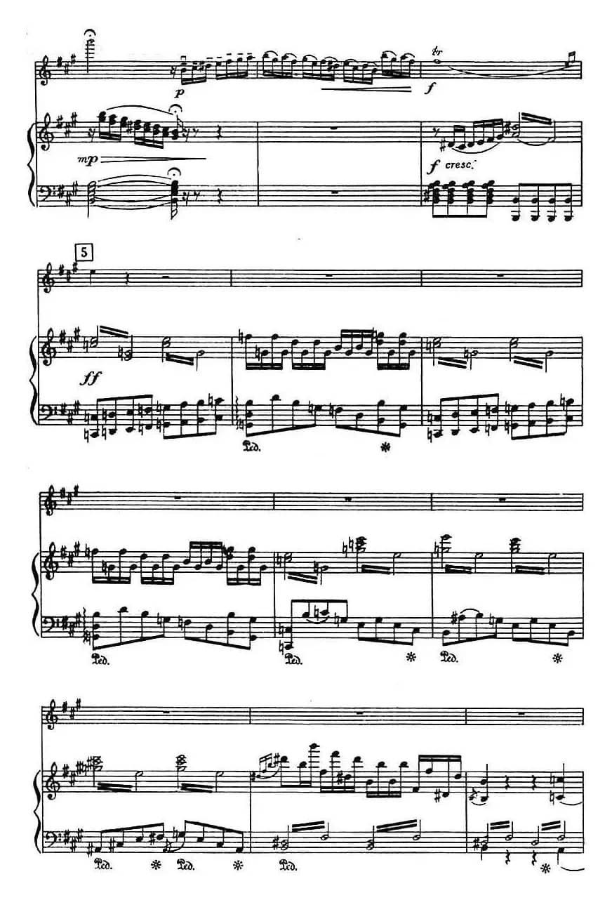 第二十二协奏曲（a小调、小提琴+钢琴伴奏）