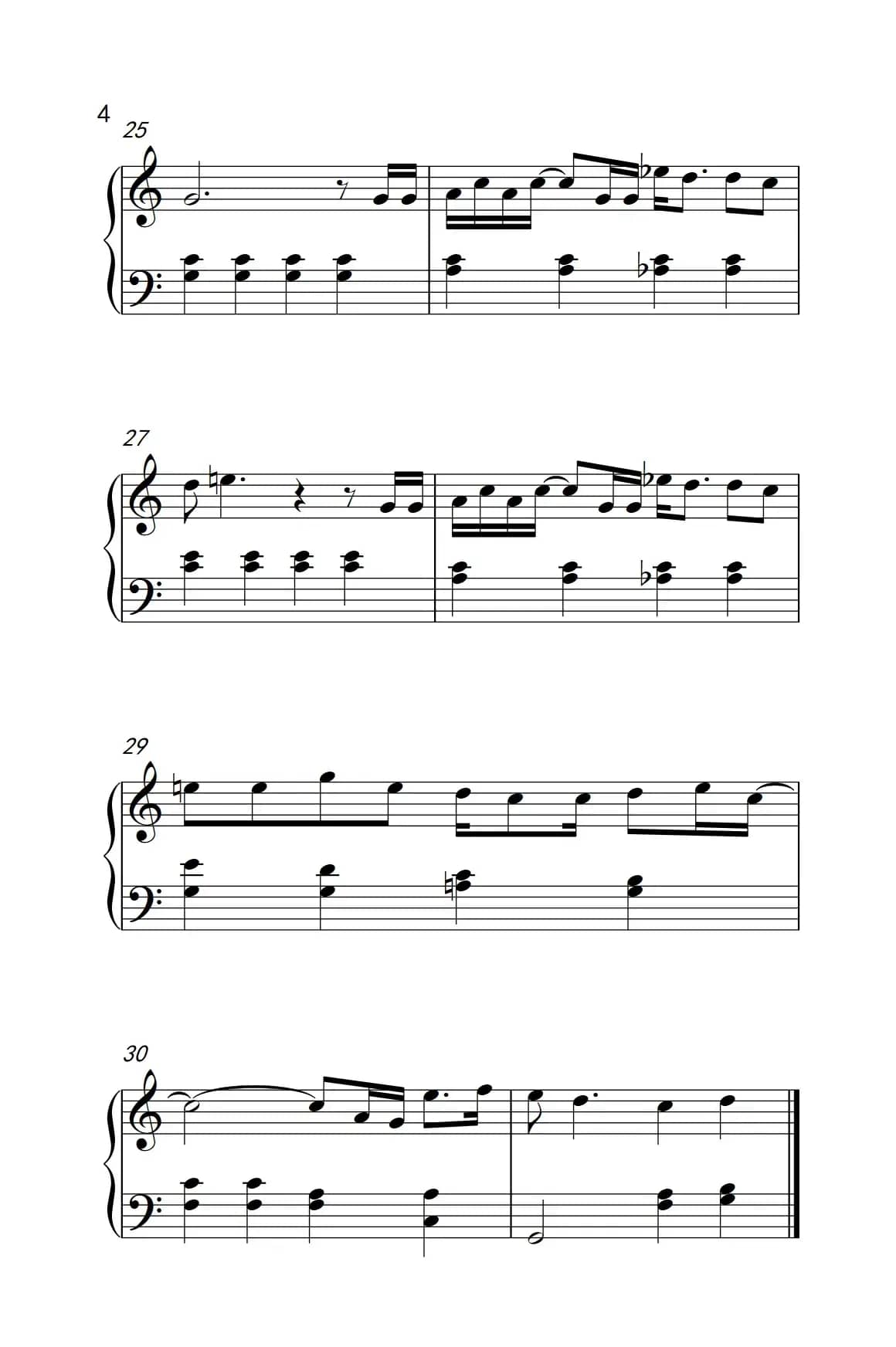 至少还有你（《弹吧音教》制谱版）