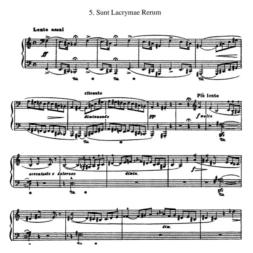 李斯特 旅游岁月 第三集 S.163 No.5 悲歌