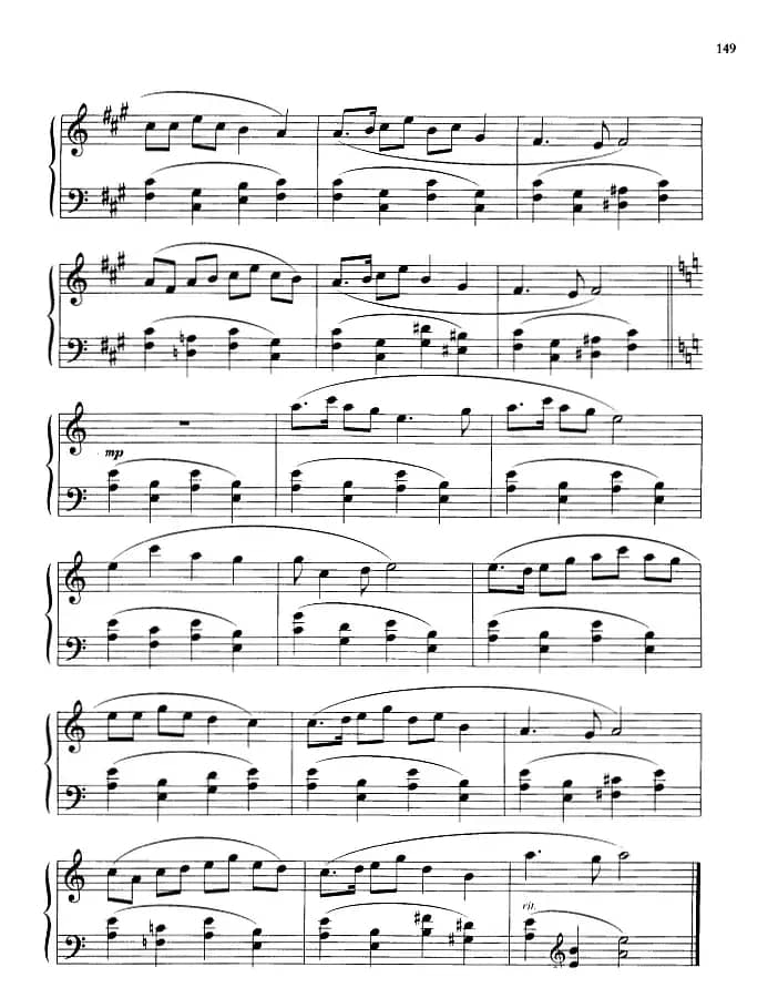 110首中国民歌钢琴小曲集：妈妈娘你好糊涂