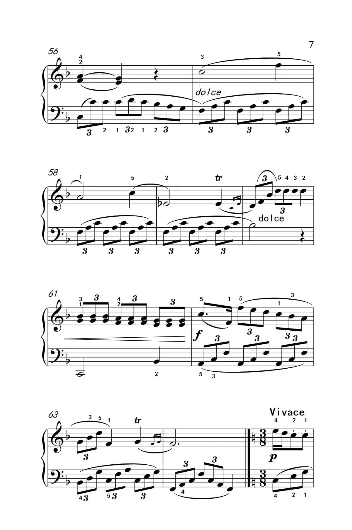 小奏鸣曲（老年大学 钢琴教程 3）