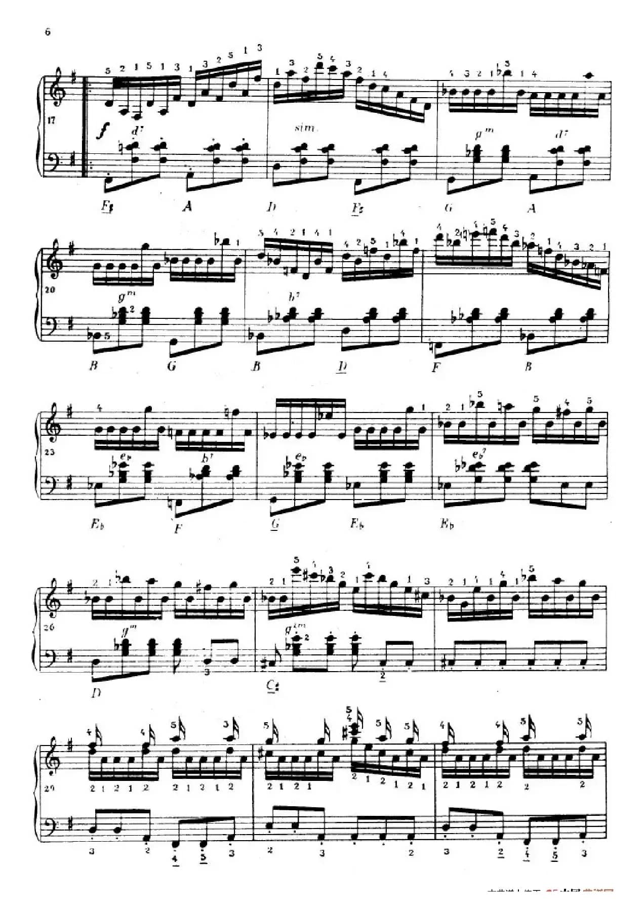 《车尔尼手风琴练习曲集》第Ⅳ册（第1——2首）