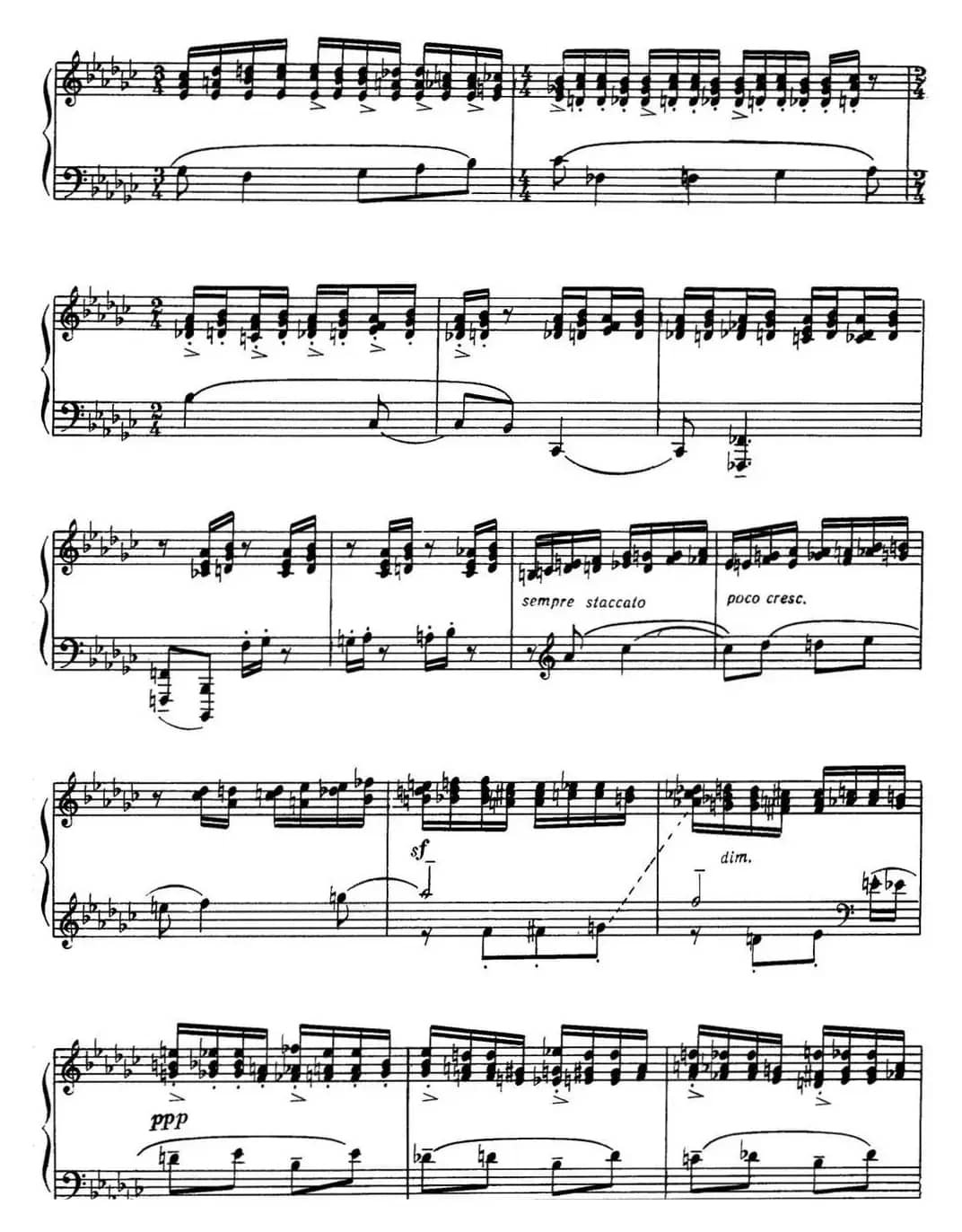 拉赫玛尼诺夫 音画练习曲15或16 Etudes tableaux Op.39 No.7