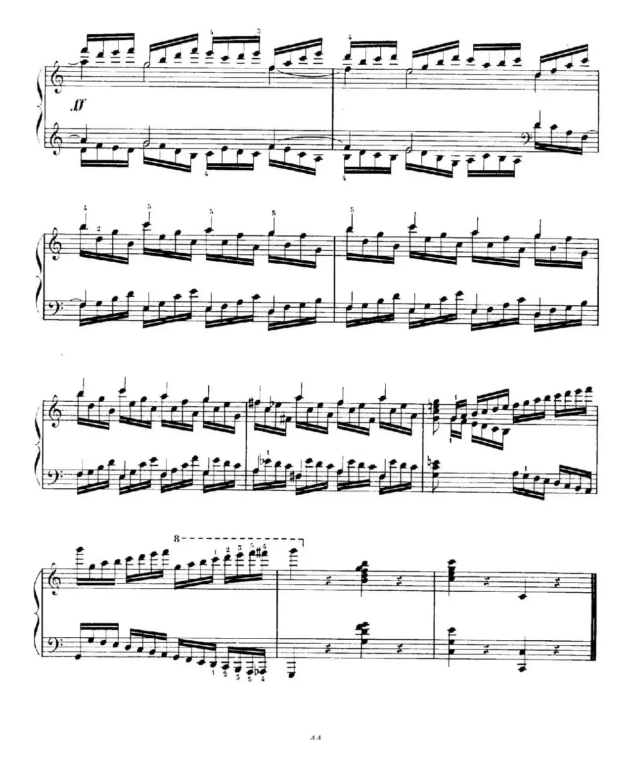 15 Etudes de Vortuosite Op.72（15首辉煌练习曲·10）