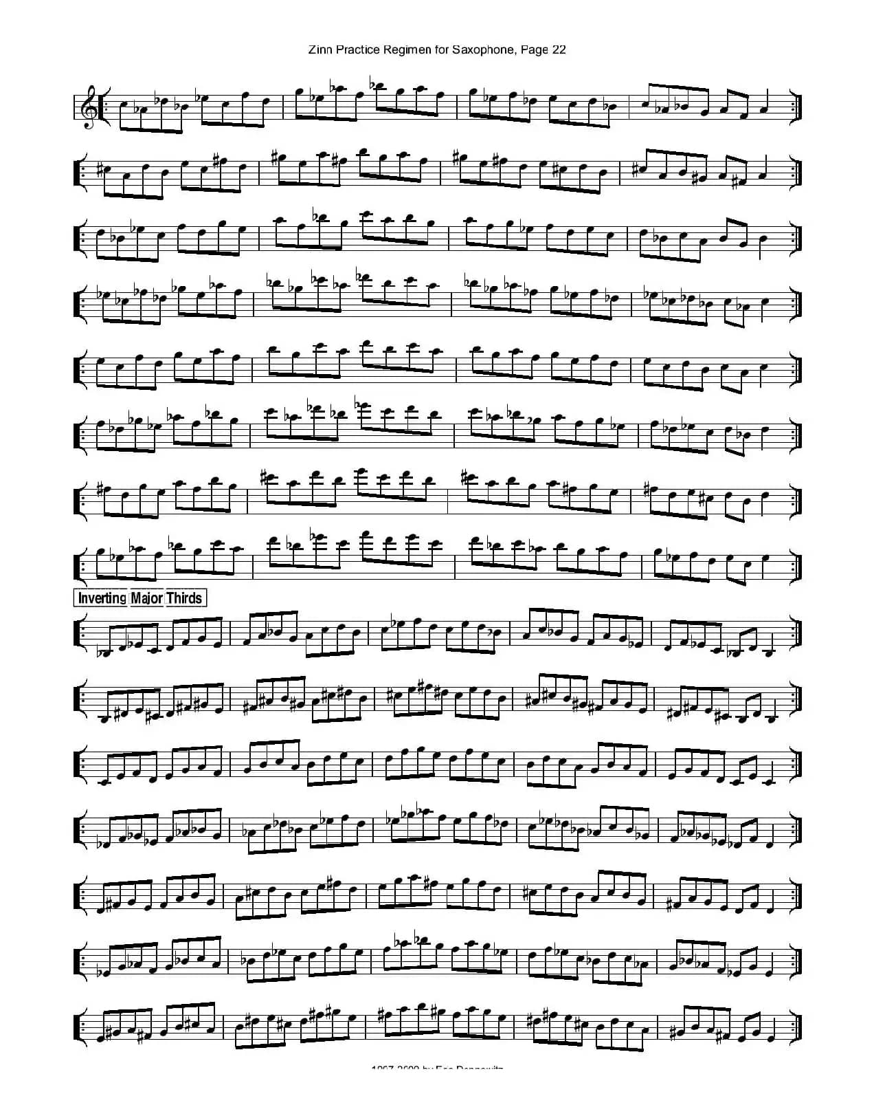 ZinnRegimenSax2009练习曲