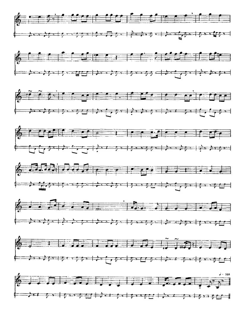 十二木卡姆：Ⅷ 乌夏克木卡姆 401——411（主旋律谱）