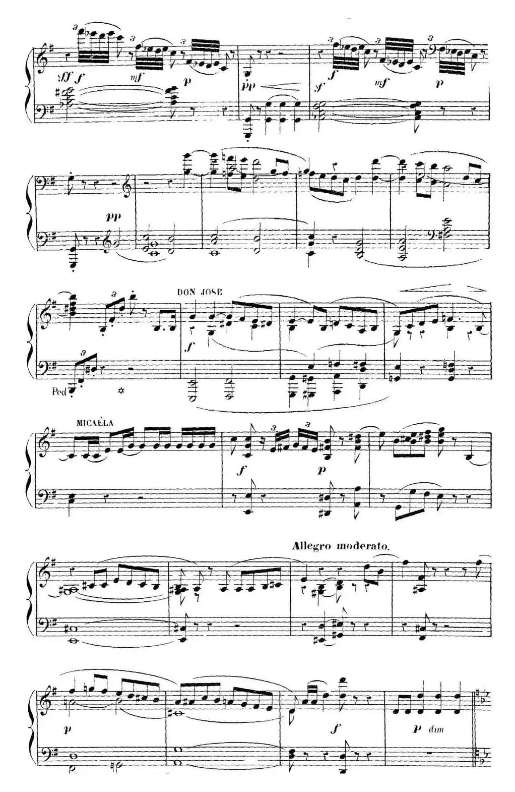 Carmen for Solo Piano（卡门全剧钢琴独奏版）（No.7）