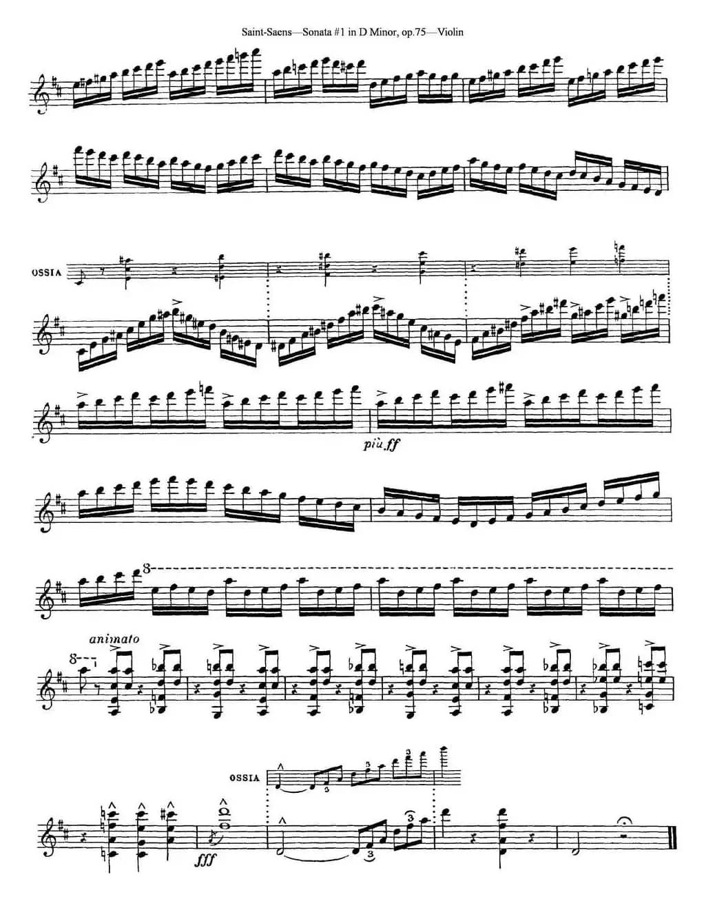 Violin Sonata No.1 in D Minor Op.75