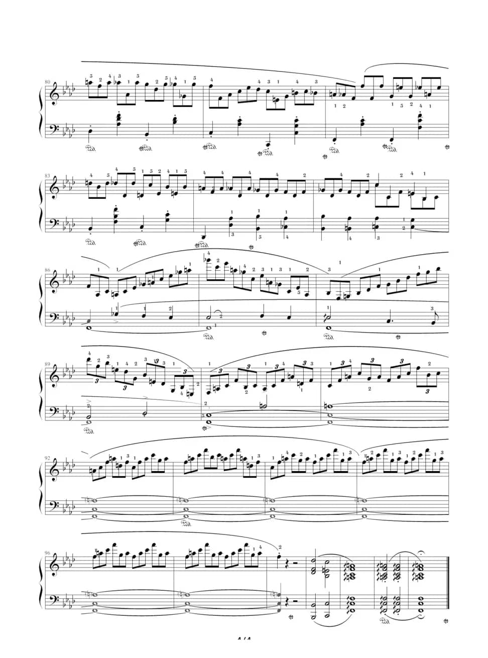 f小调夜曲，Op.55,No.1（肖邦第15号夜曲）