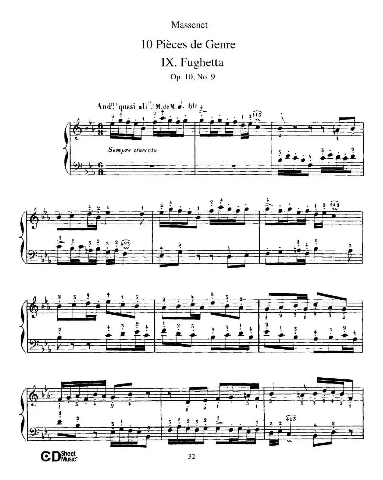 Dix Pièces de Genre Op.10(10首个性小品·Ⅸ)