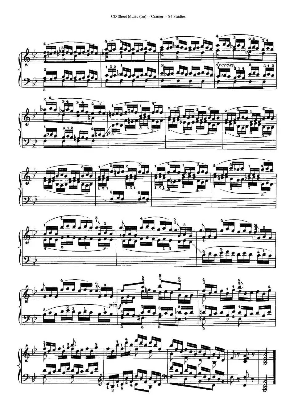 Cramer - 84 exercices（46—50）（克拉莫84首钢琴练习曲）