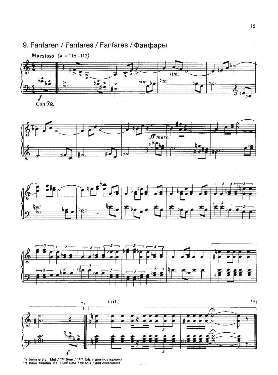 Notebook f Young People Op·59（为青少年而作的钢琴曲集·9）