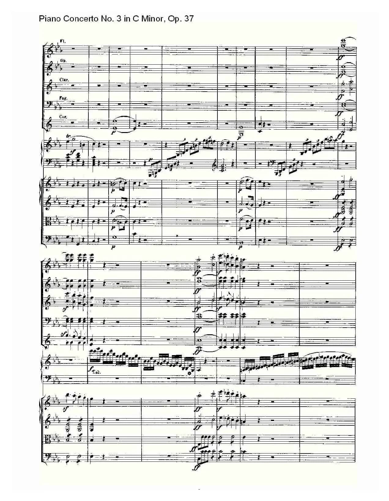 C小调钢琴第三协奏曲 Op.37  第一乐章
