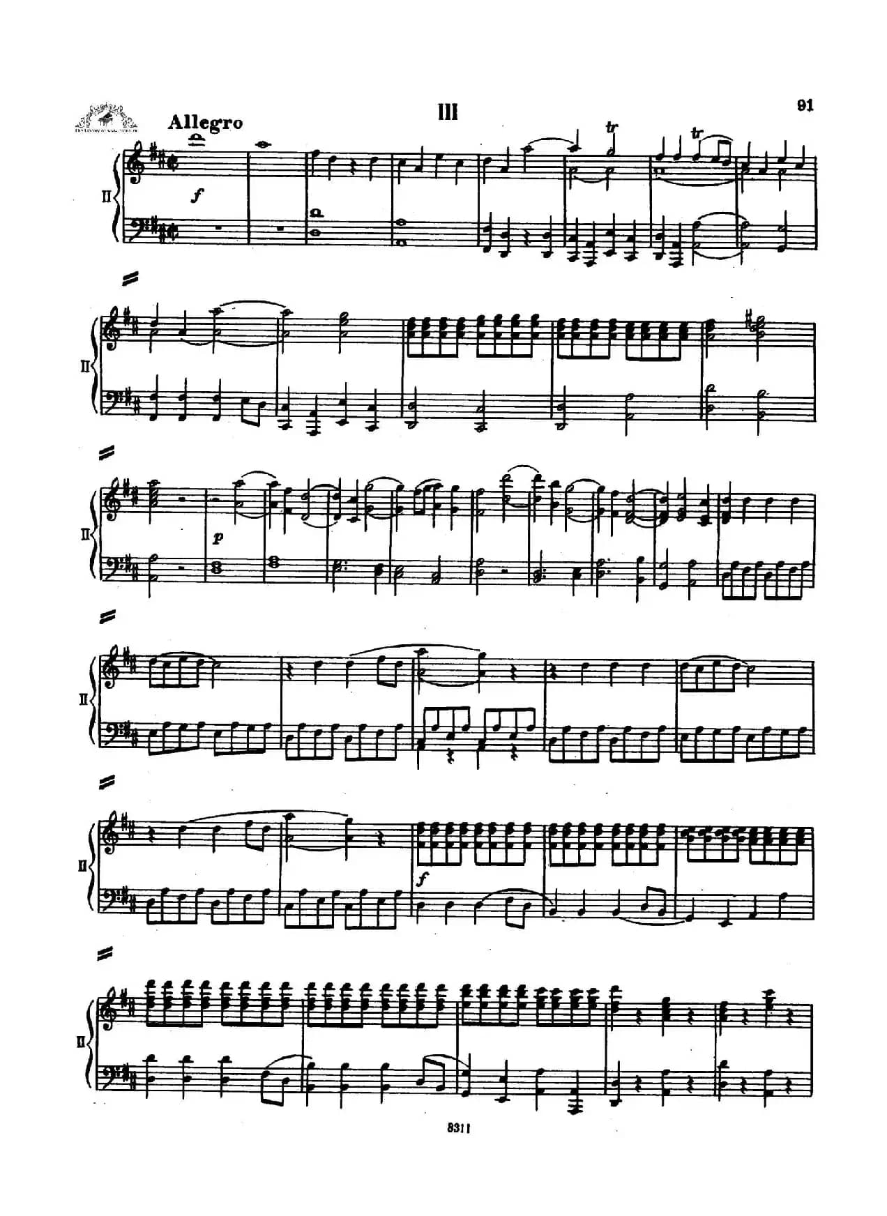 Concerto no 5 K 175 - 2 Piano（Ⅲ）