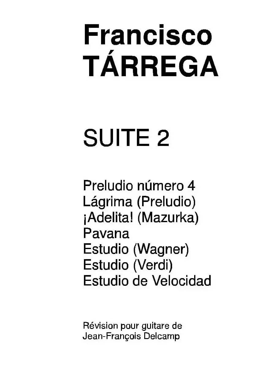 《塔雷加作品全集》第2部分（古典吉他）