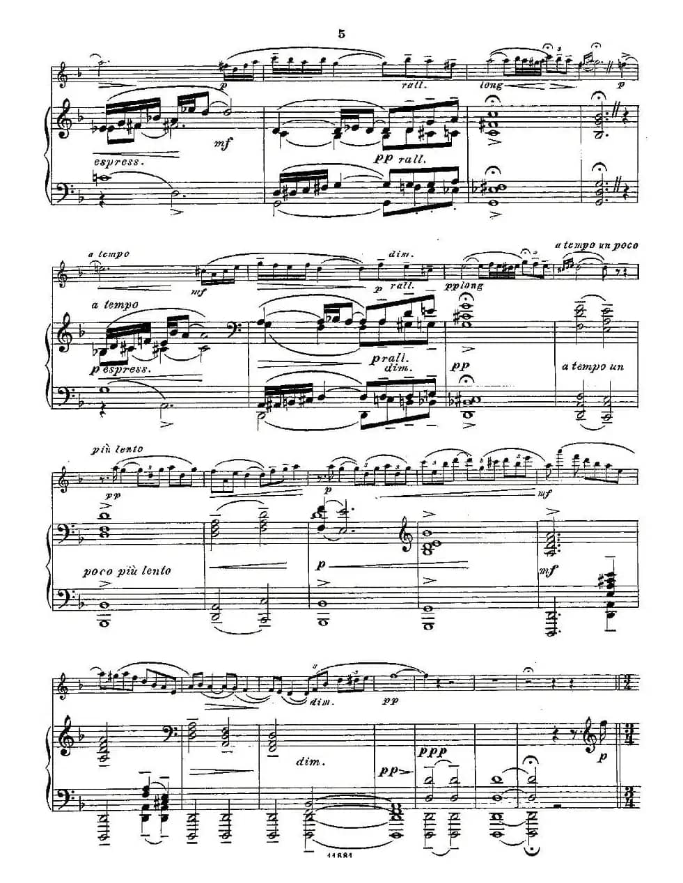 Fantaisies nationales. Op. 59, 4. （长笛+钢琴伴奏）