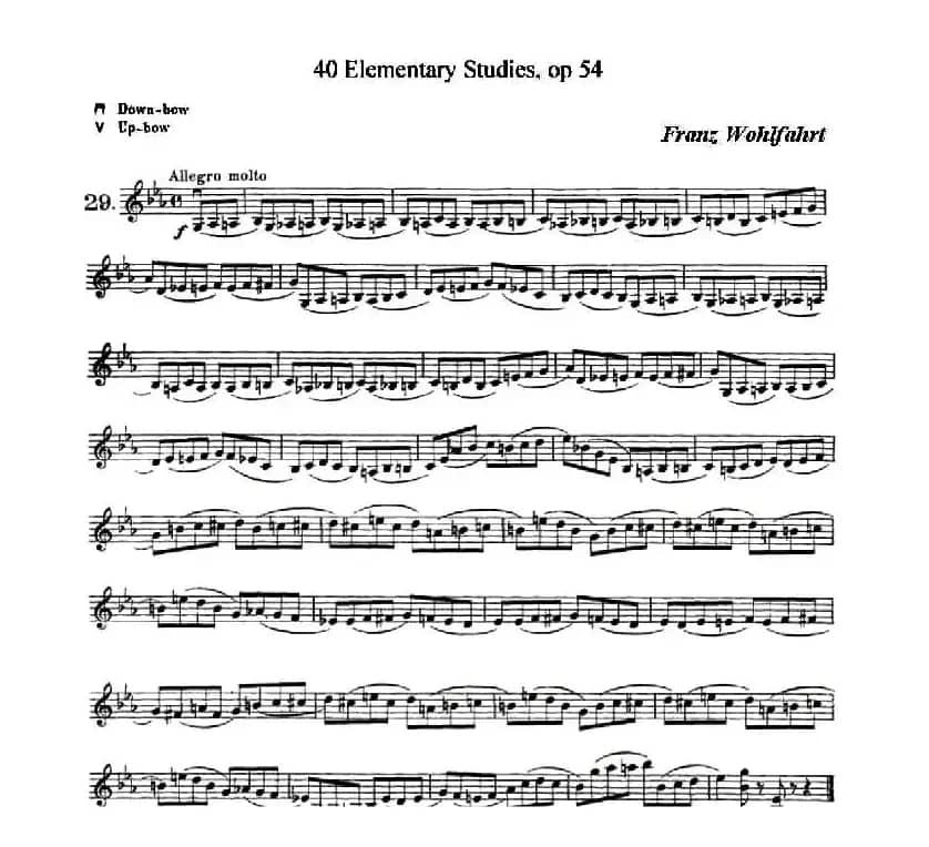 40首小提琴初级技巧练习曲之29